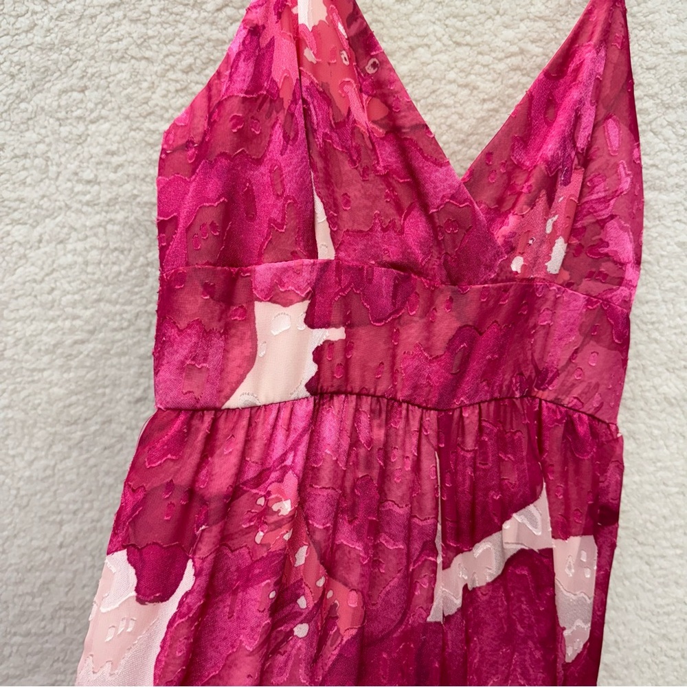 Size 2 - Slate & Willow - Pink Floral Jumpsuit Rent the Runway RTR $260 msrp - Picture 2 of 14